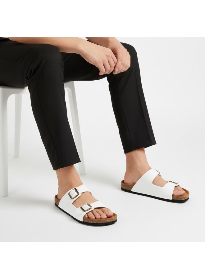 Stylish men's slippers with a modern and comfortable design – genuine leather and non-slip orthopedic sole, available in various sizes and colors. - Image 1